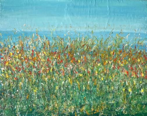 Sommerwiese, 40x50cm, 2022