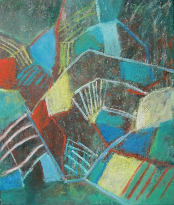 Japanische Brücke, 55x46cm, 2008