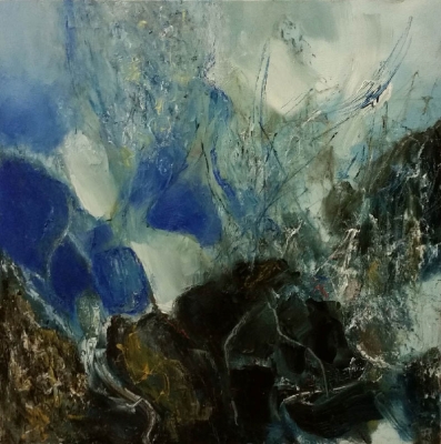 Schleiertanz, 40x40cm, 2013