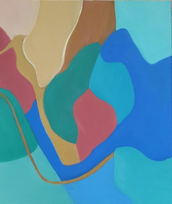 Umarmungen, 55x46cm, 2016