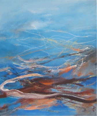 Über den Wolken, 55x46cm, 2006