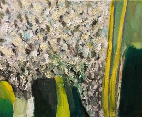 Schnee am Fenster, 50x61cm, 2015