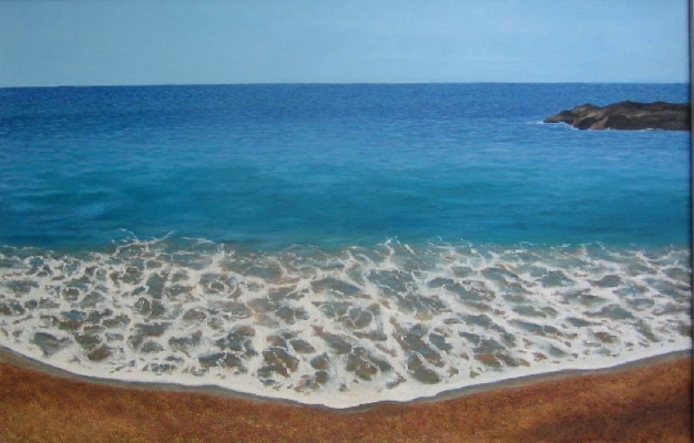 Am Mittelmeer Monte Carlo, 65x100cm, 1998