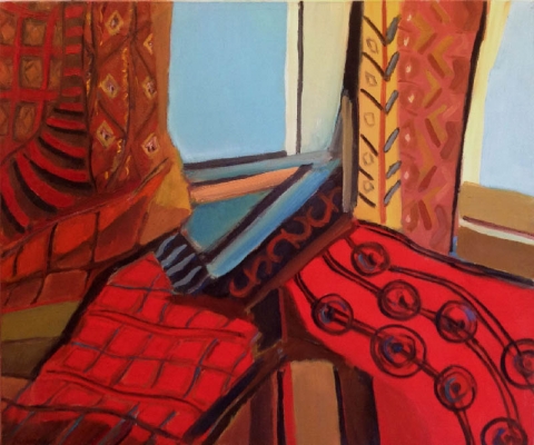 Ausblick hinein, 46x65cm, 2003