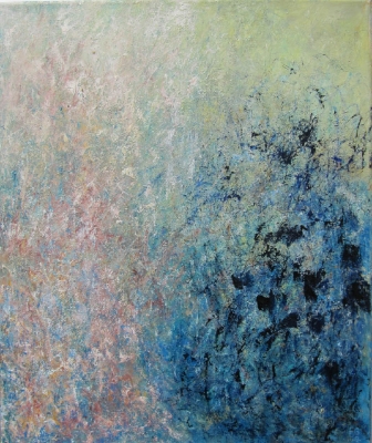 Weisser Blütenvorhang, 55x46cm, 2007