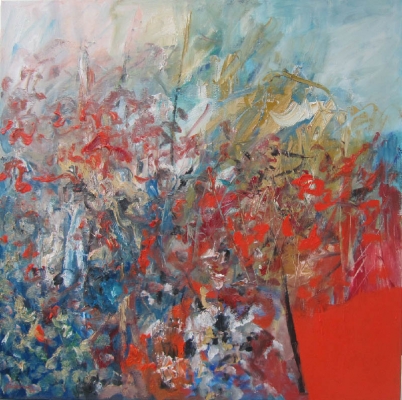 Fest in der Stadt, 80x80cm, 2009