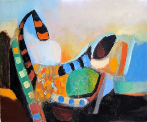 Die Katze, 50x60cm, 2012