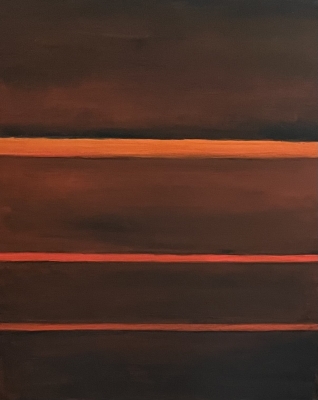 Abendsonne, 70x60cm, 2024