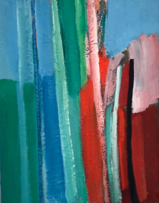 Absprung, 50x40cm, 2017