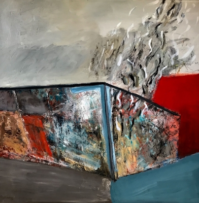 Am Strassenrand, 70x70cm, 2007