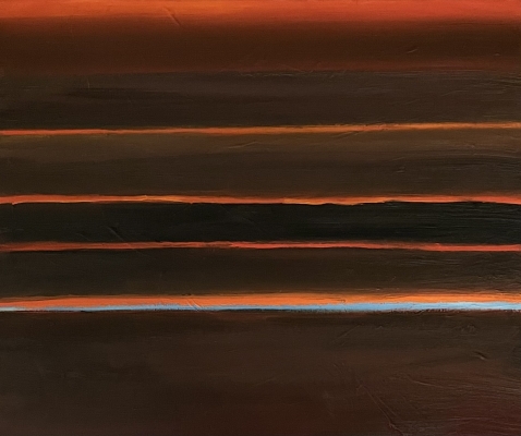 Berge in der Ferne, 50x60cm, 2023