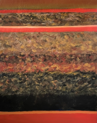 Blick ins Tal, 81x65cm, 2023