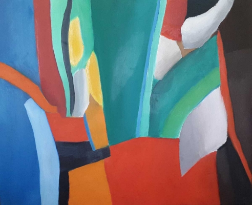 Blumenmensch, 60x73cm, 2012