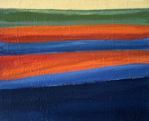 Das grüne Meer, 46x55cm, 2023