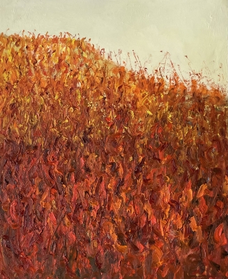 Den Hügel hoch, 61x50cm, 2024