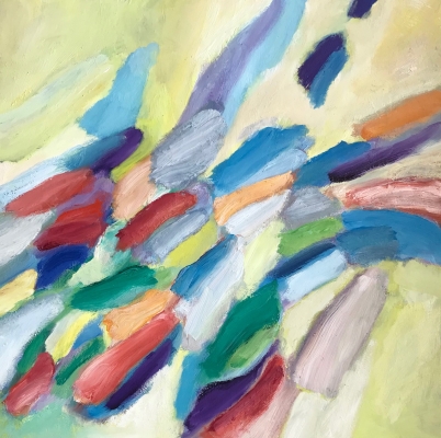 Der Schwarm, 60x60cm, 2019