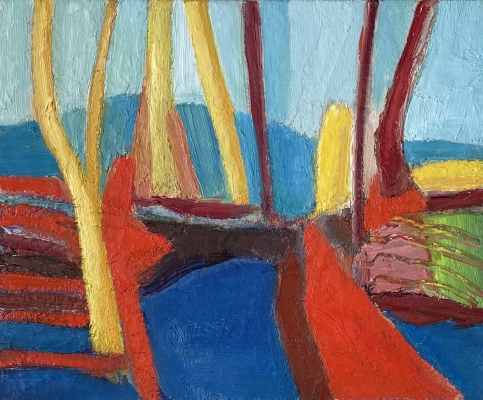 Die Brücke (2), 38x46cm, 2021