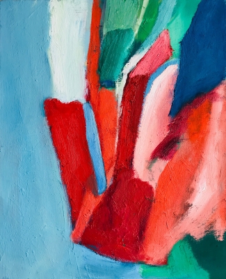 Die Landung, 46x38cm, 2019