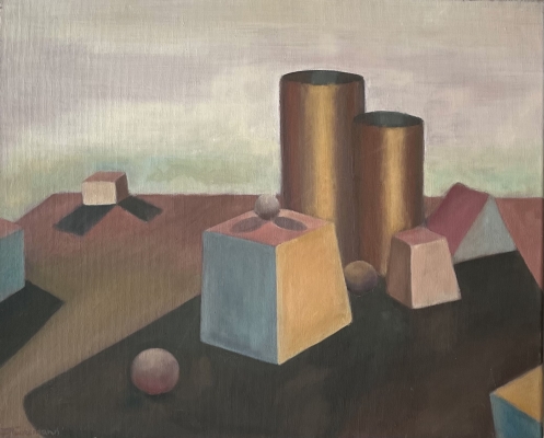 Doppelschatten, 38x46cm, 2001