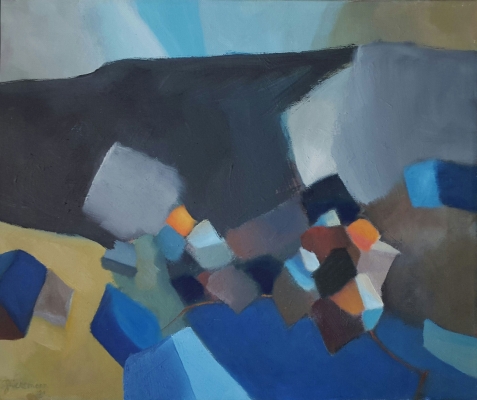 Drachen am Meer, 38x46cm, 2001/15