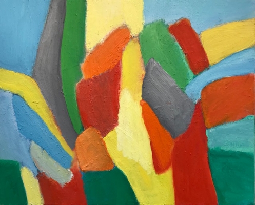 Farbiger Traum, 38x46cm, 2019