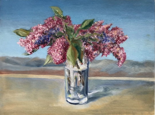 Flieder in der Wüste, 30x40cm, 1991