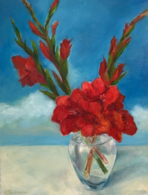 Gladiolen 1, 40x30cm, 1996