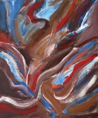 In Bewegung, 60x50cm, 2021