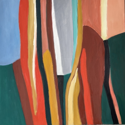 Landzunge, 80x80cm, 2017