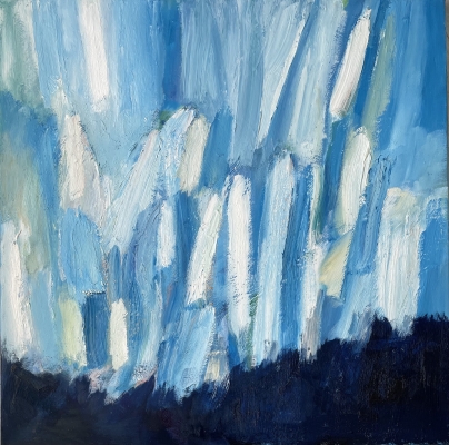 Nordlichter, 70x70cm, 2019