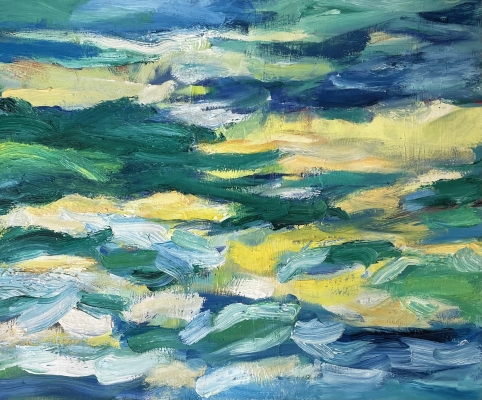 Plätschern, 50x60cm, 2021