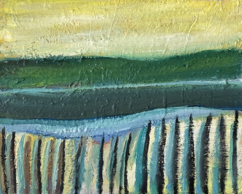 Rebstöcke, 40x50cm, 2022