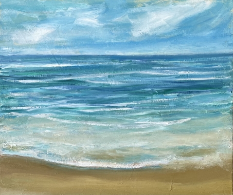 Sandstrand, 46x55cm, 2022