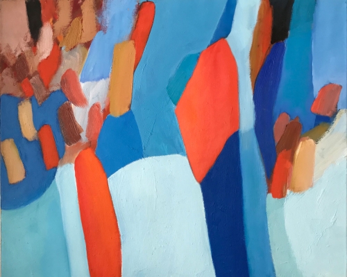 Schneefreuden, 50x61cm, 2017