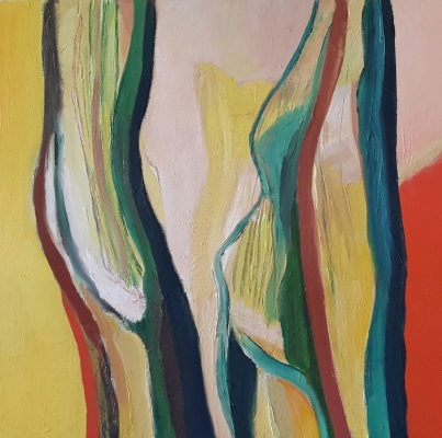 Sommer am Waldrand, 70x70cm, 2016