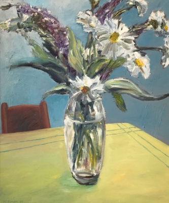Sommerflieder und Margariten, 46x38cm, 1987
