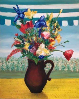 Sommerstrauss, 50x40cm, 1990