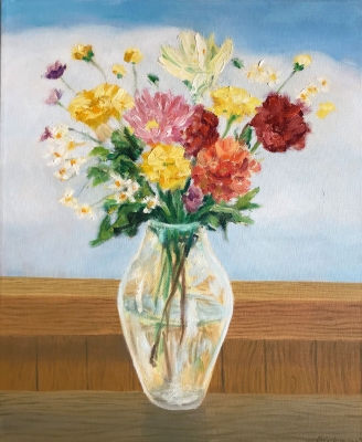 Sommerstrauss, 46x38cm, 1990