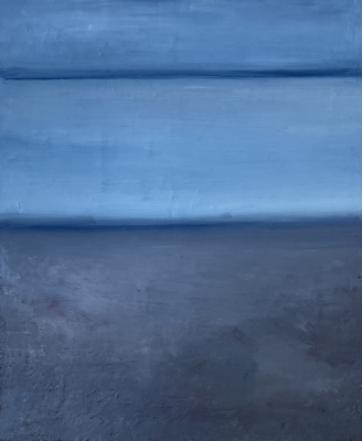 Spaziergang an der Kuste, 65x54cm, 2023