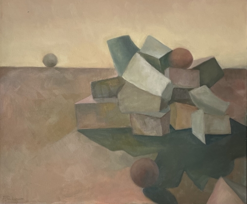 Spiel am Horizont, 46x55cm, 2000