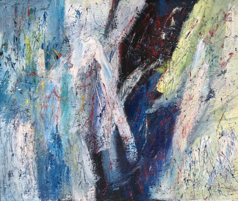 Sprühregen, 50x60cm, 2020