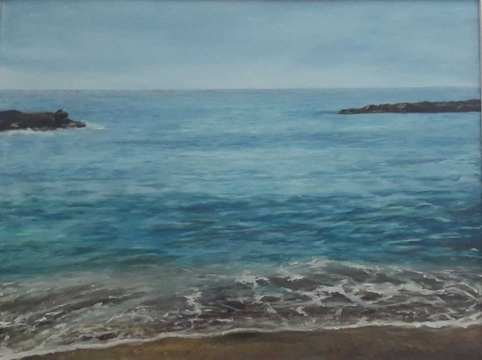 Strand In Monaco, 46x61cm, 1995