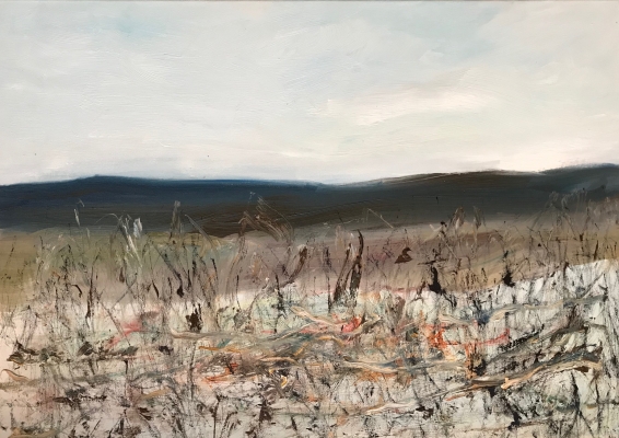 Vögel im Schnee, 50x70cm, 2019