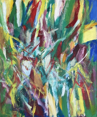 Vogelgezwitscher, 60x50cm, 2021