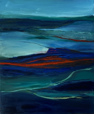 Von einem Teich zum anderen, 60x50cm, 2020