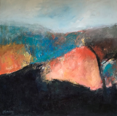 Vulkanischer Berg, 70x70cm, 2009