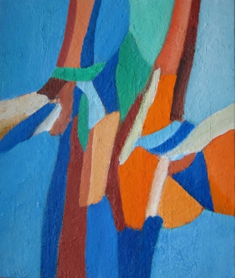 Zweige, 55x46cm, 2018