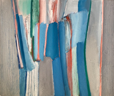 Blauer Schnee, 46x55cm, 2018