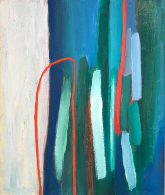 Die Schlaufe, 55x46cm, 2018